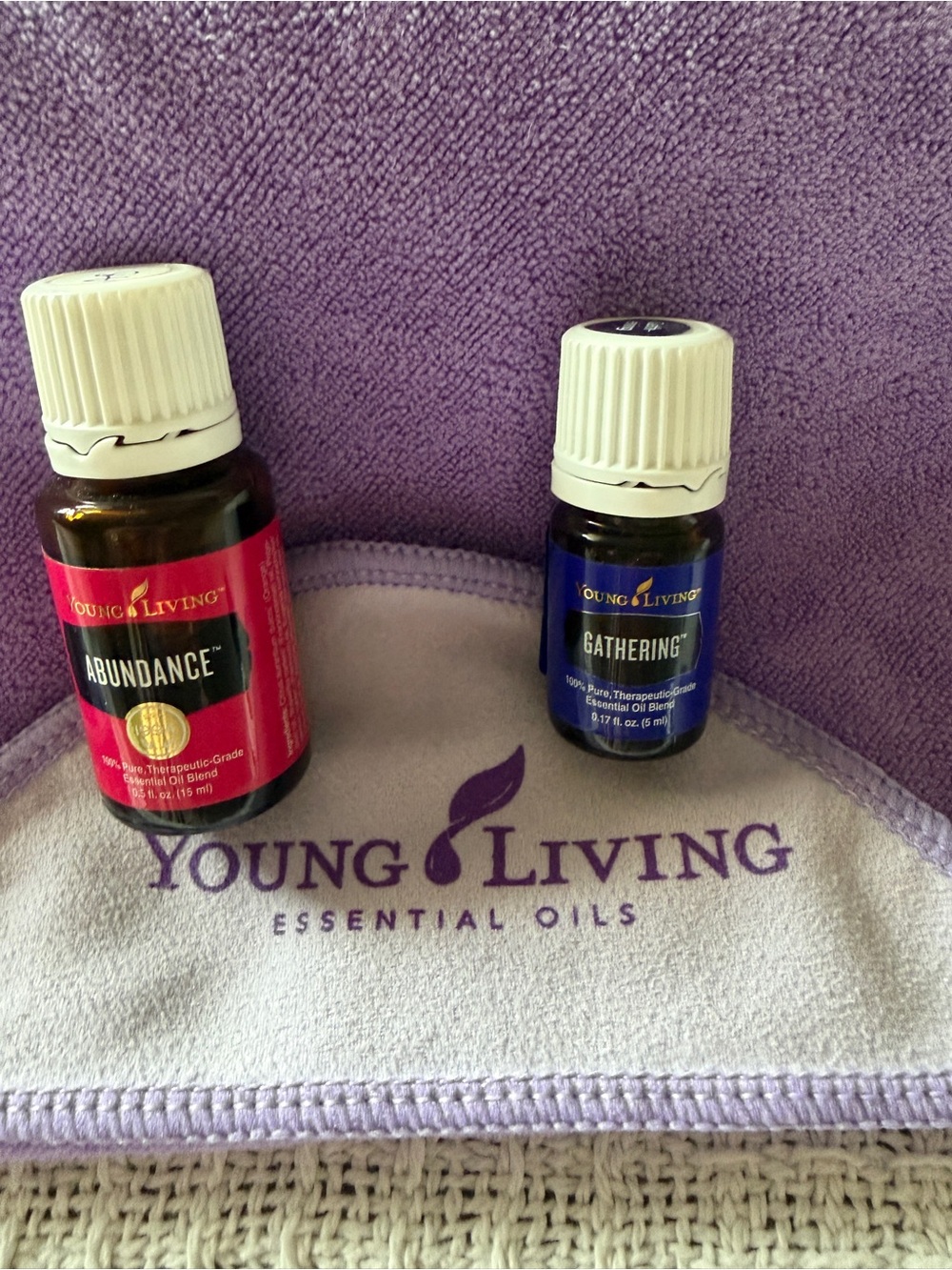 Young Living Essential Oil Duo — Pink & Blue Labels